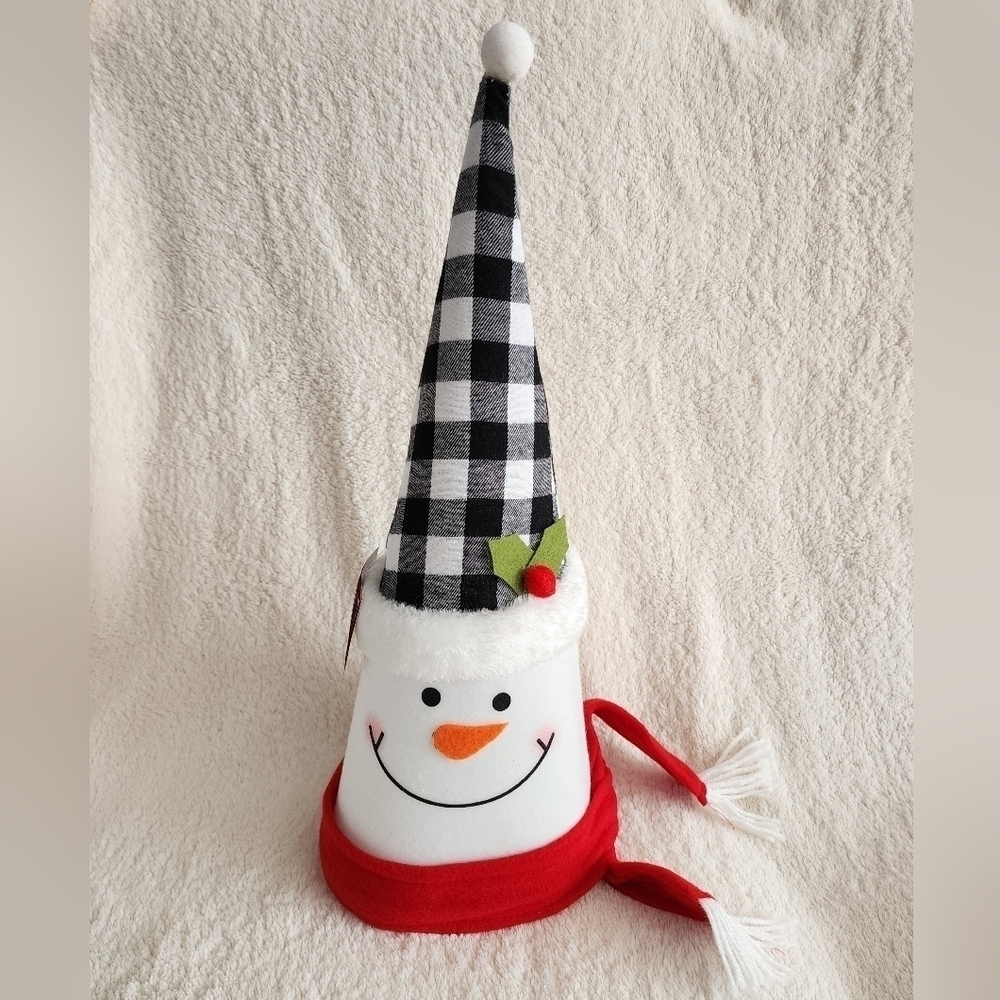 New large snowman Christmas tree topper / home decor